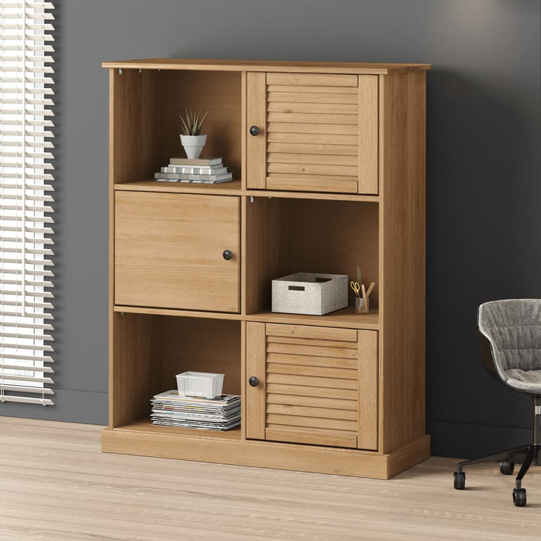 Boekenkast VIGO 90x35x114,5 cm massief grenenhout MeubelReus