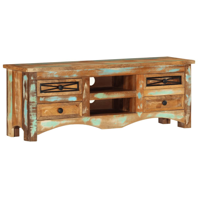 Tv-meubel 110x30x40 cm massief gerecycled hout MeubelReus