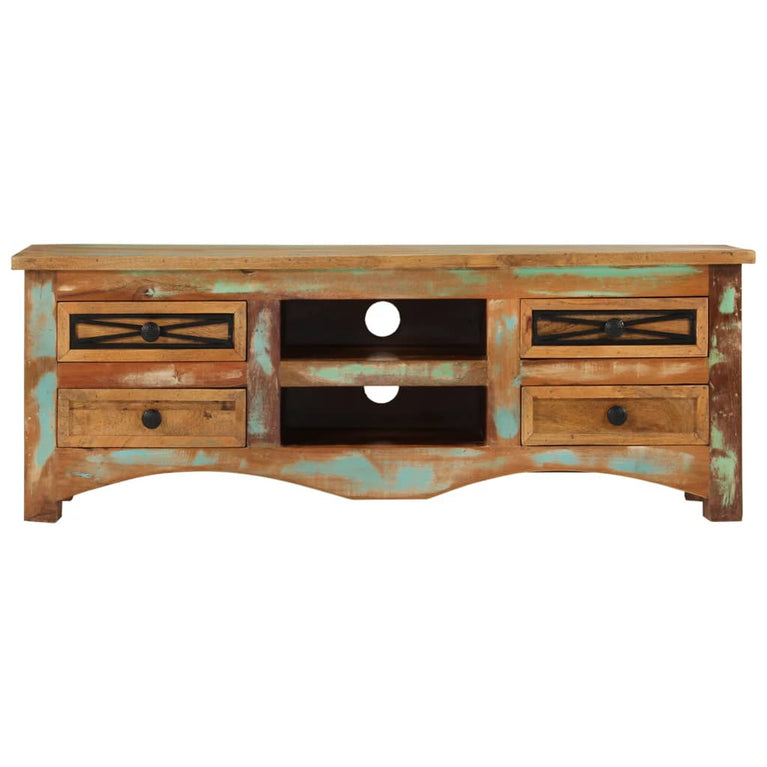 Tv-meubel 110x30x40 cm massief gerecycled hout MeubelReus