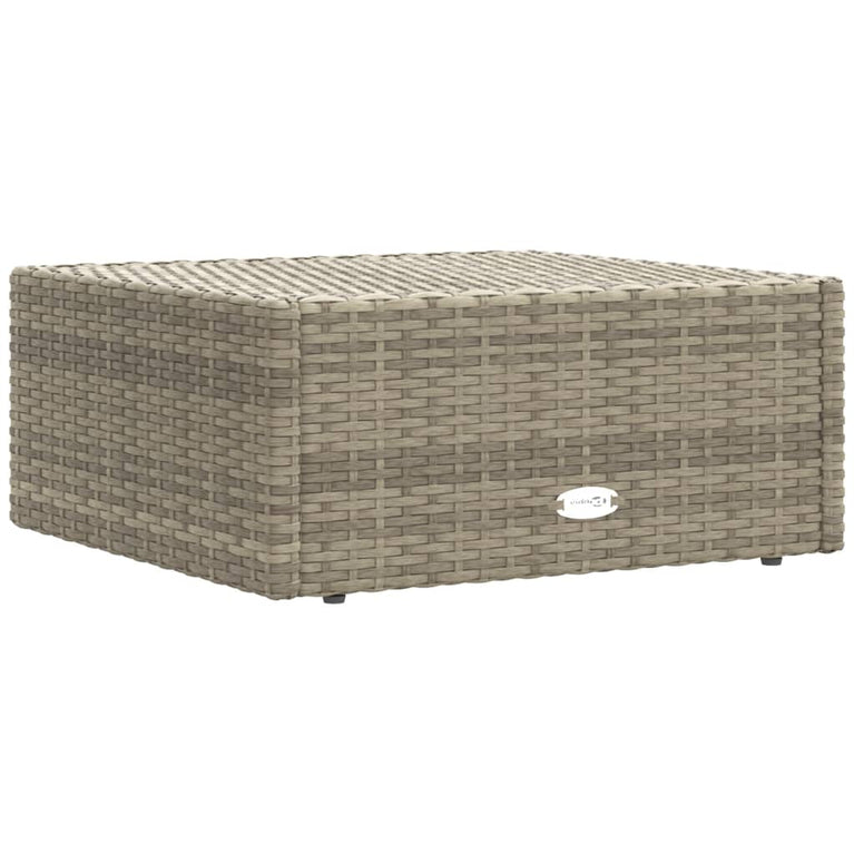 7-delige Loungeset met kussens poly rattan grijs MeubelReus
