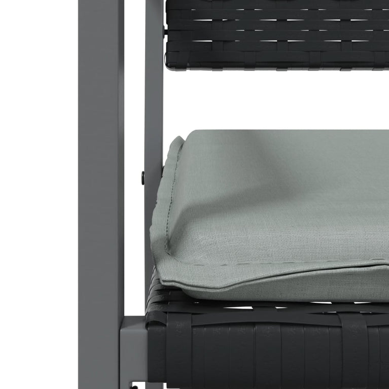 9-delige Tuinset met kussens poly rattan en staal MeubelReus