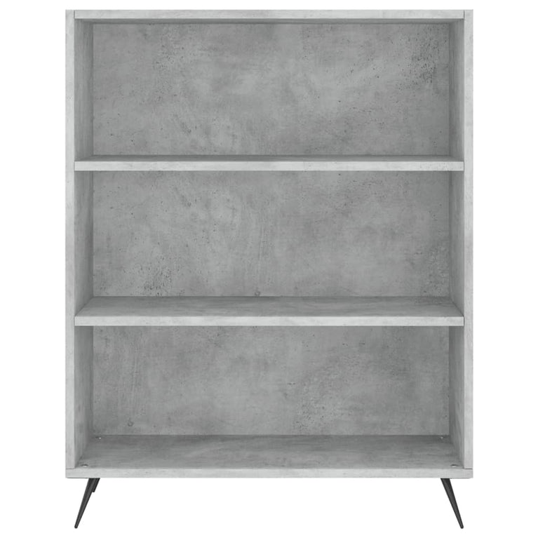 Boekenkast 69,5x32,5x90 cm bewerkt hout betongrijs MeubelReus