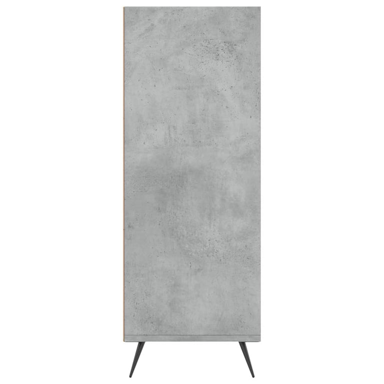 Boekenkast 69,5x32,5x90 cm bewerkt hout betongrijs MeubelReus