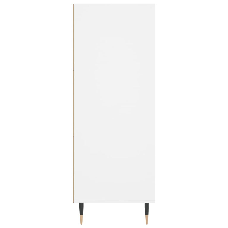 Boekenkast 69,5x32,5x90 cm bewerkt hout wit MeubelReus