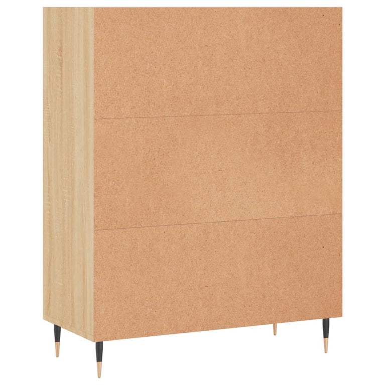 Boekenkast 69,5x32,5x90 cm bewerkt hout sonoma eikenkleurig MeubelReus