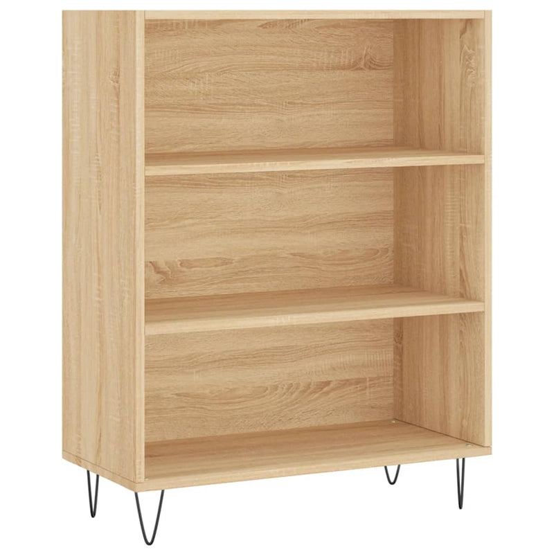 Boekenkast 69,5x32,5x90 cm bewerkt hout sonoma eikenkleurig MeubelReus
