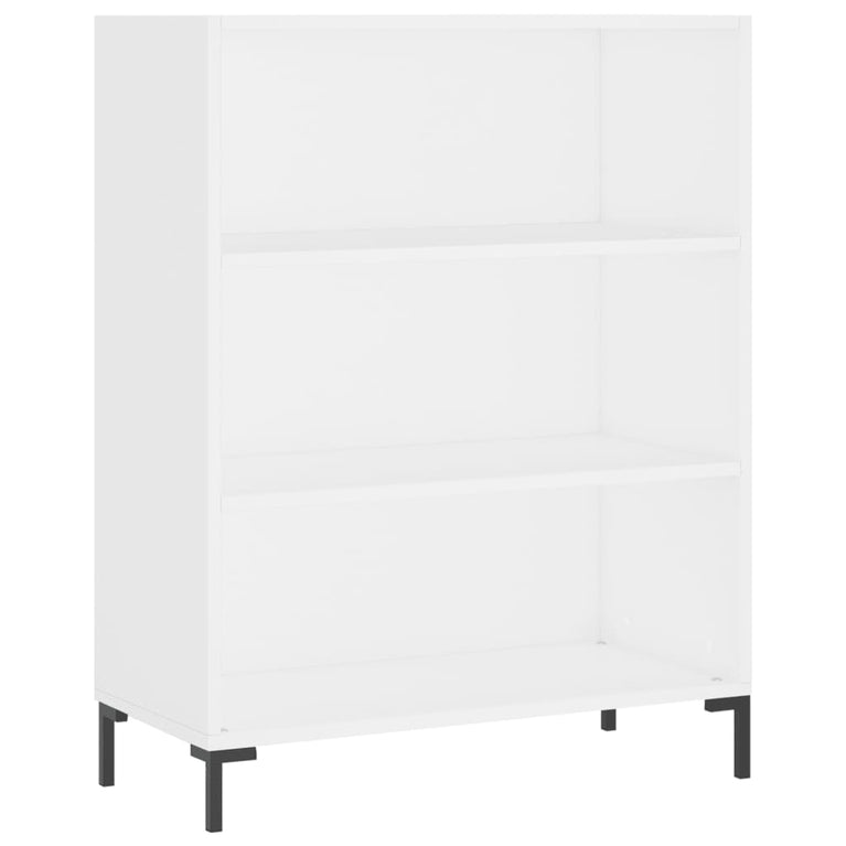Boekenkast 69,5x32,5x90 cm bewerkt hout wit MeubelReus