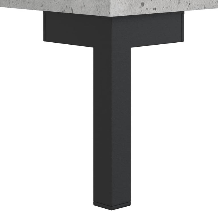 Boekenkast 69,5x32,5x90 cm bewerkt hout betongrijs MeubelReus