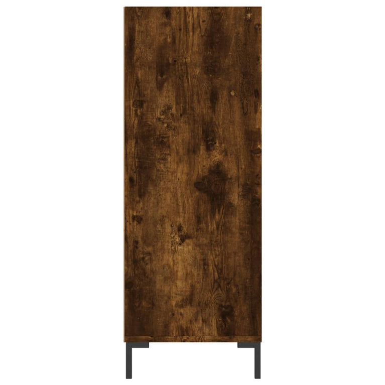 Boekenkast 69,5x32,5x90 cm bewerkt hout gerookt eikenkleurig MeubelReus