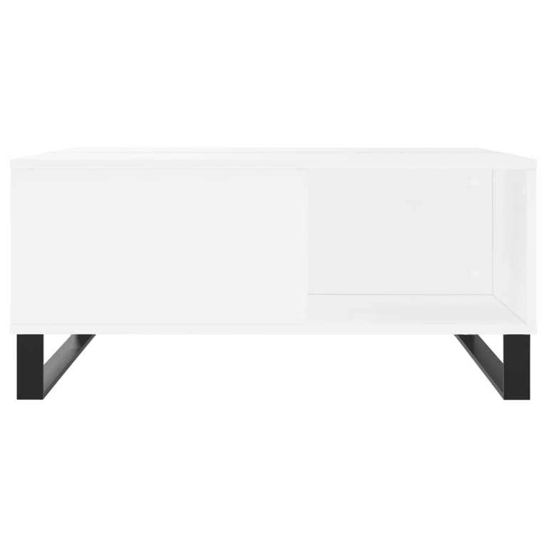 Salontafel 80x80x36,5 cm bewerkt hout wit MeubelReus