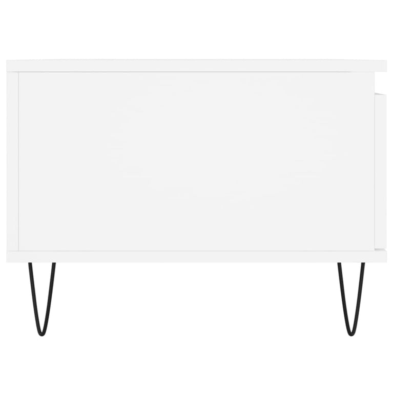 Salontafel 90x50x36,5 cm bewerkt hout wit MeubelReus