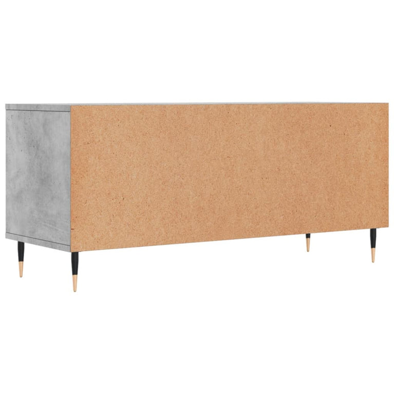 Tv-meubel 100x34,5x44,5 cm bewerkt hout betongrijs MeubelReus