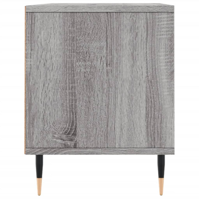 Tv-meubel 100x34,5x44,5 cm bewerkt hout grijs sonoma eikenkleur MeubelReus