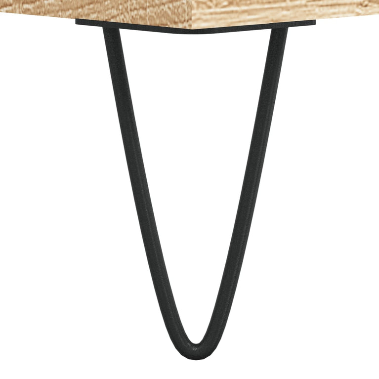 Badkamerkast 30x30x190 cm bewerkt hout sonoma eikenkleurig MeubelReus