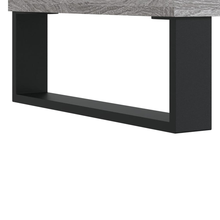 Badkamerkast 30x30x100 cm bewerkt hout grijs sonoma eikenkleur MeubelReus