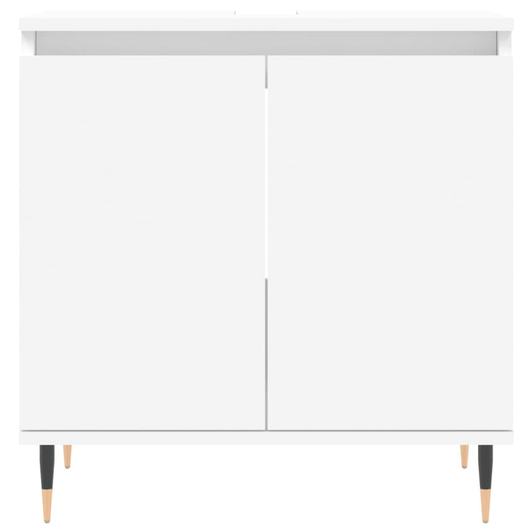 Badkamerkast 58x33x60 cm bewerkt hout wit MeubelReus
