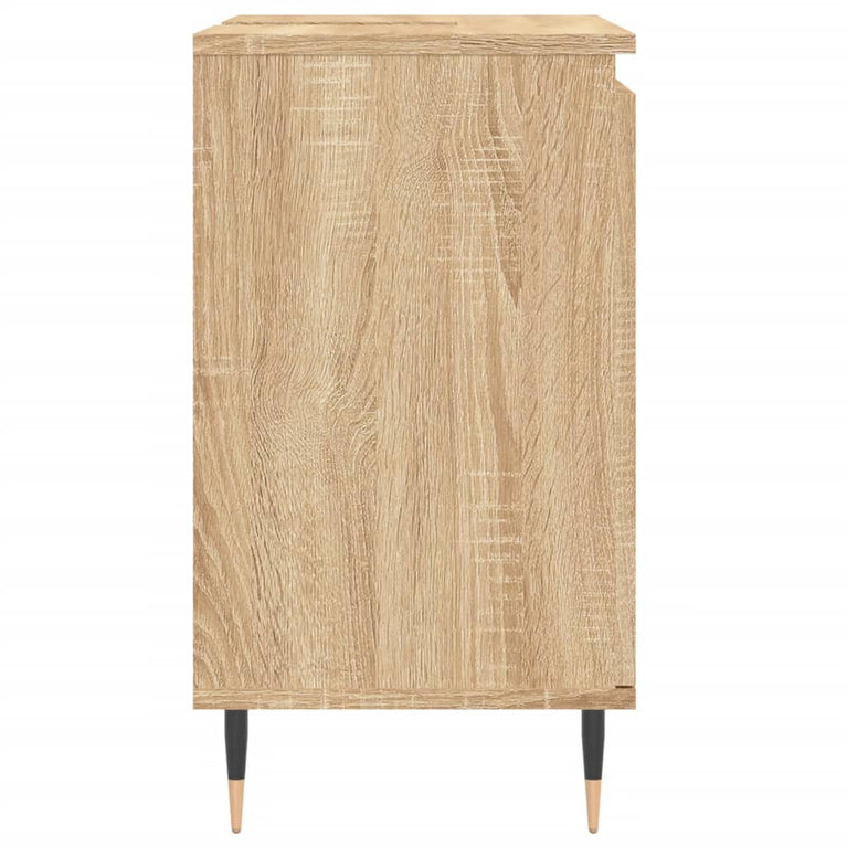 Badkamerkast 58x33x60 cm bewerkt hout sonoma eikenkleurig MeubelReus