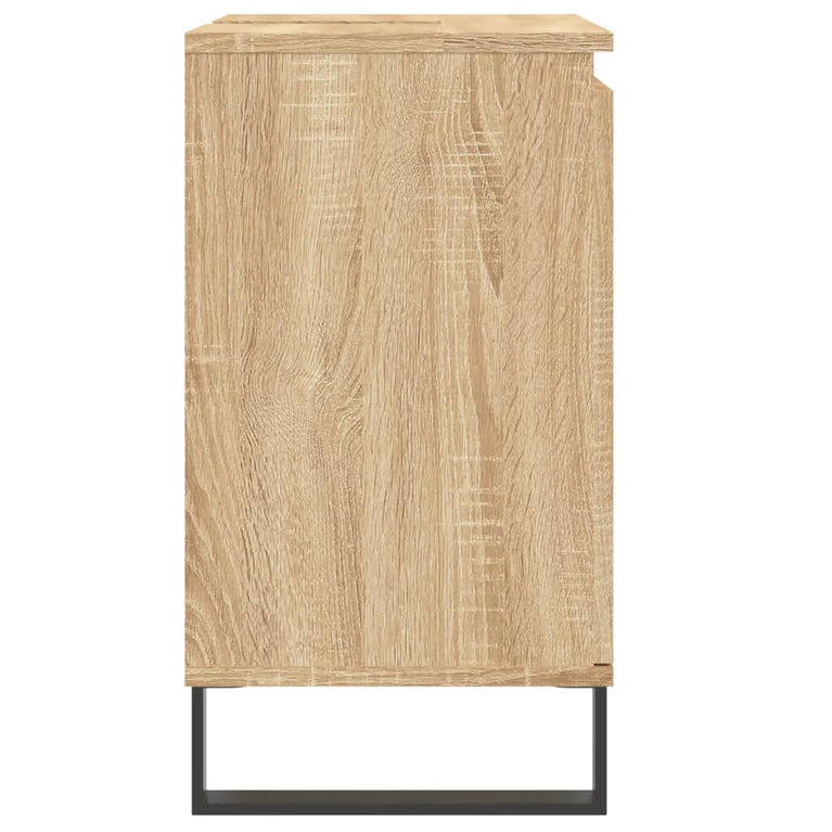 Badkamerkast 58x33x60 cm bewerkt hout sonoma eikenkleurig MeubelReus