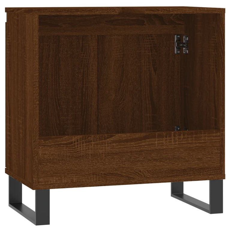 Badkamerkast 58x33x60 cm bewerkt hout bruin eikenkleur MeubelReus