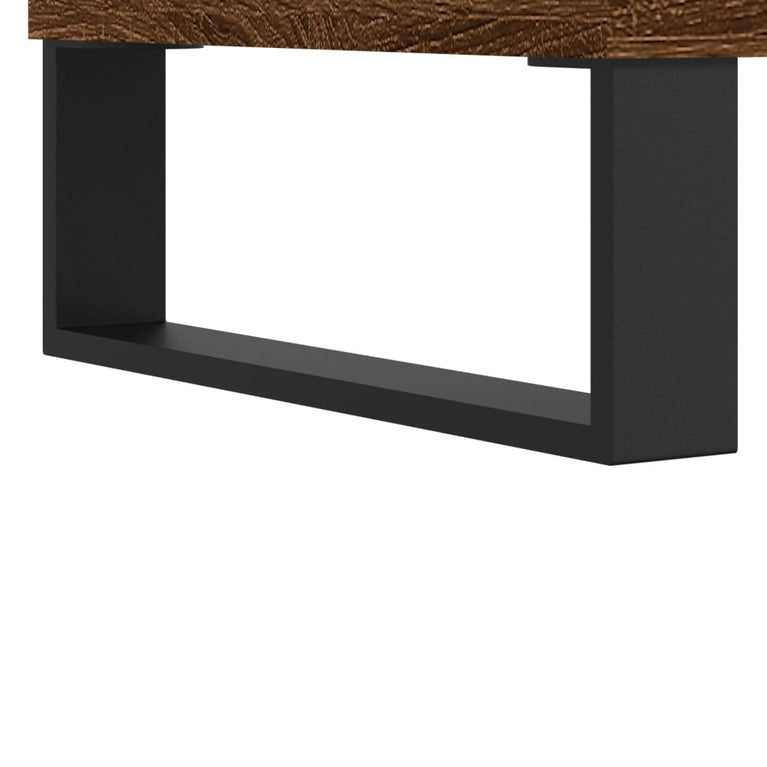 Badkamerkast 58x33x60 cm bewerkt hout bruin eikenkleur MeubelReus