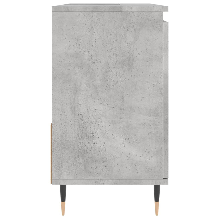 Badkamerkast 65x33x60 cm bewerkt hout betongrijs MeubelReus