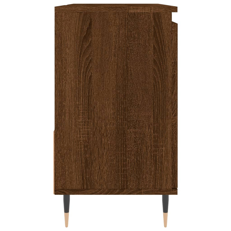 Badkamerkast 65x33x60 cm bewerkt hout bruin eikenkleur MeubelReus