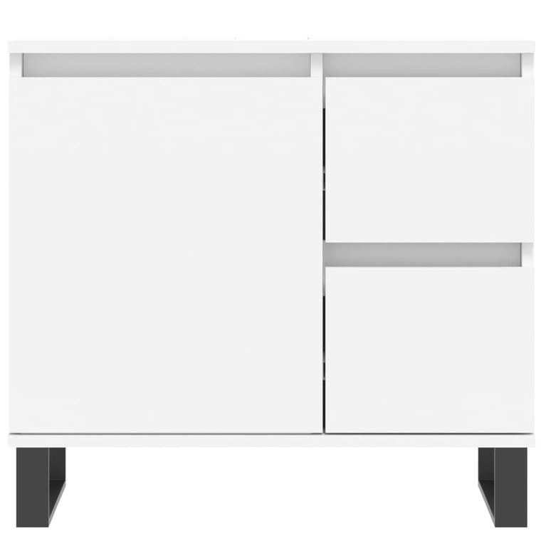 Badkamerkast 65x33x60 cm bewerkt hout wit MeubelReus