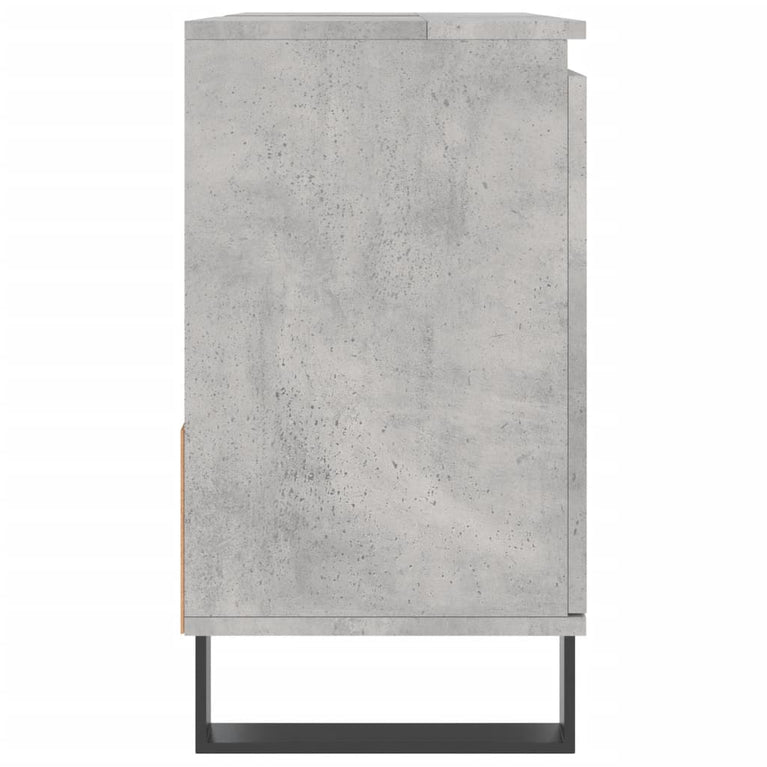 Badkamerkast 65x33x60 cm bewerkt hout betongrijs MeubelReus