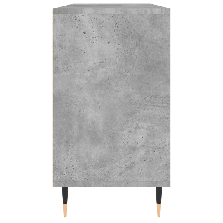 Badkamerkast 80x33x60 cm bewerkt hout betongrijs MeubelReus