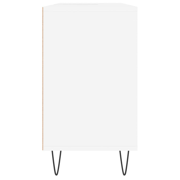 Badkamerkast 80x33x60 cm bewerkt hout wit MeubelReus