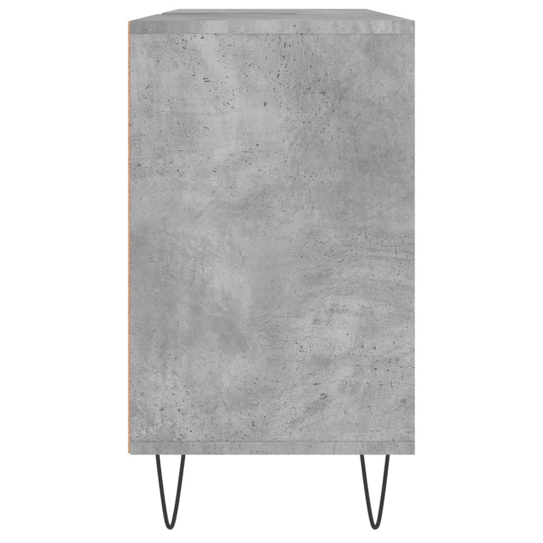 Badkamerkast 80x33x60 cm bewerkt hout betongrijs MeubelReus