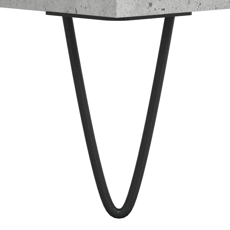 Badkamerkast 80x33x60 cm bewerkt hout betongrijs MeubelReus