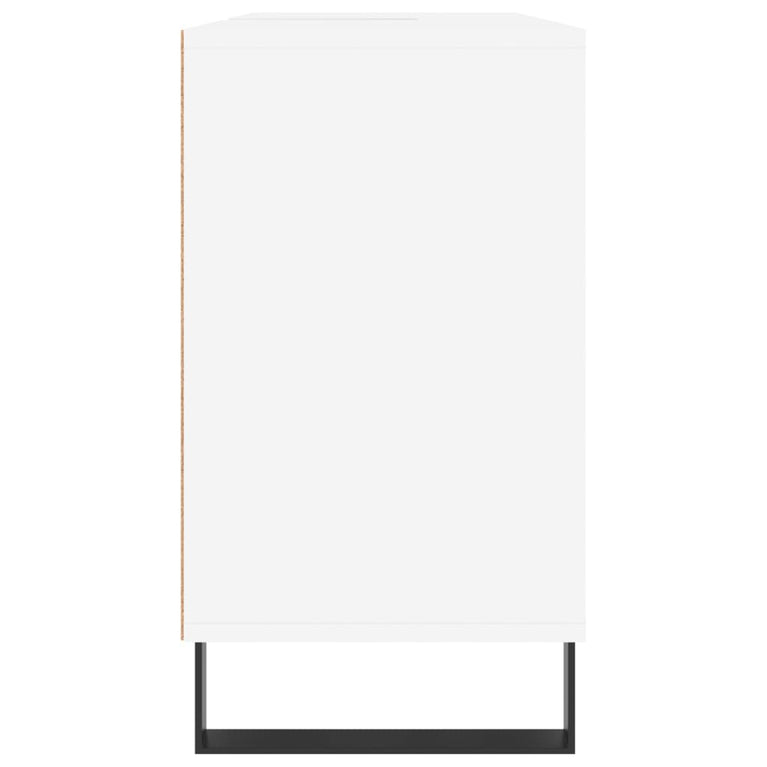 Badkamerkast 80x33x60 cm bewerkt hout wit MeubelReus