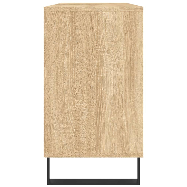 Badkamerkast 80x33x60 cm bewerkt hout sonoma eikenkleurig MeubelReus