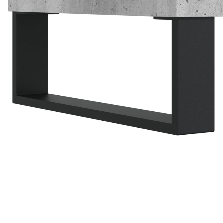Badkamerkast 80x33x60 cm bewerkt hout betongrijs MeubelReus