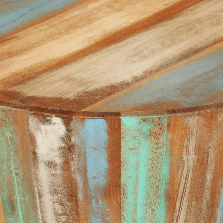 Salontafel Ø52x30 cm massief gerecycled hout MeubelReus