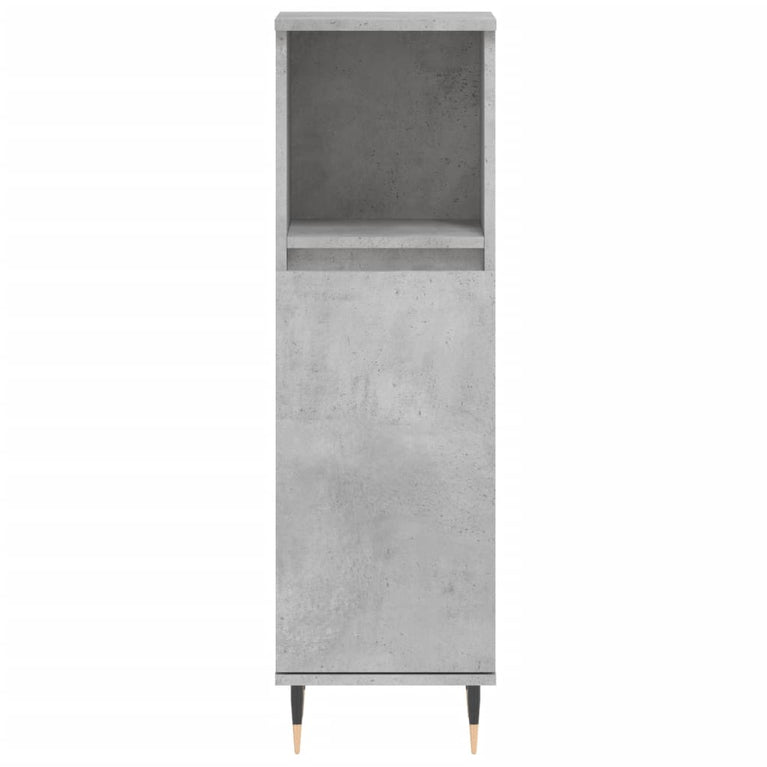 3-delige Badkamerkastenset bewerkt hout betongrijs MeubelReus