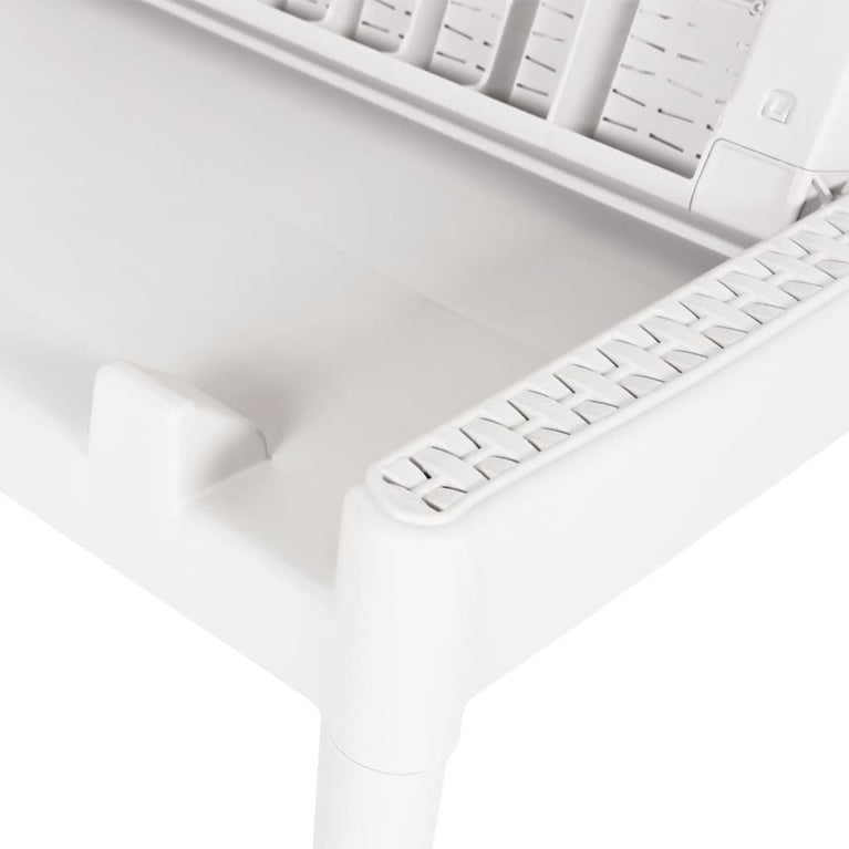 Ligbed 186x60x29 cm polypropeen wit