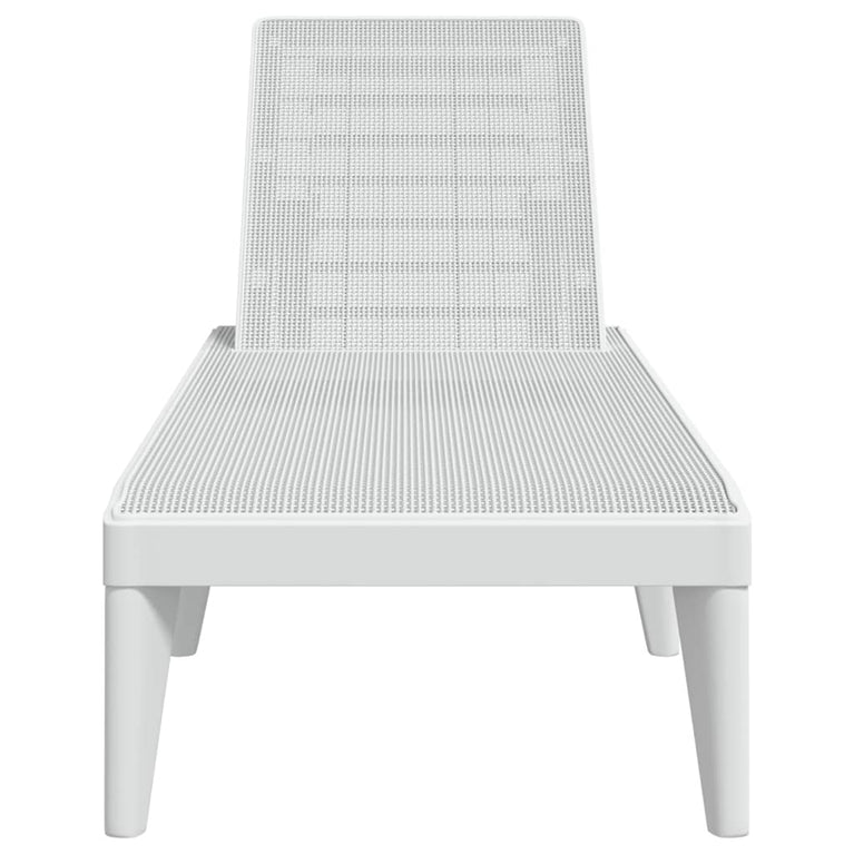 Ligbed 186x60x29 cm polypropeen wit