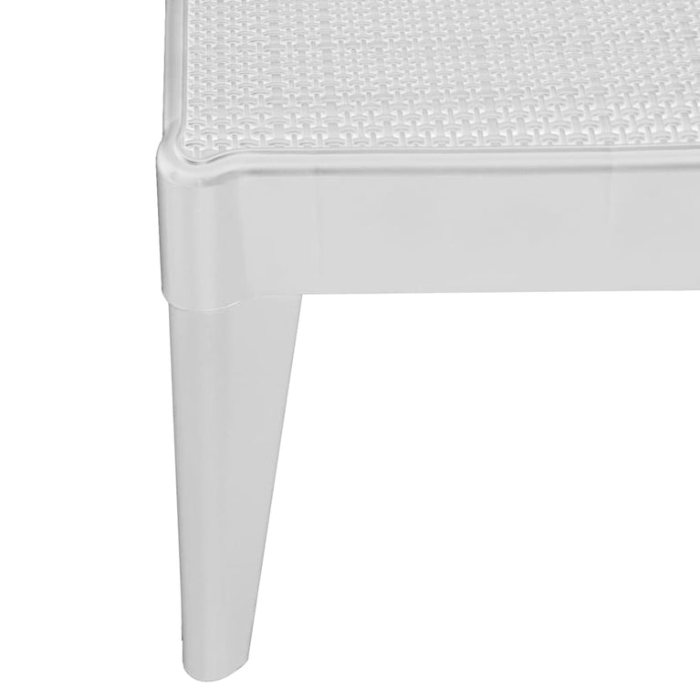 Ligbed 186x60x29 cm polypropeen wit