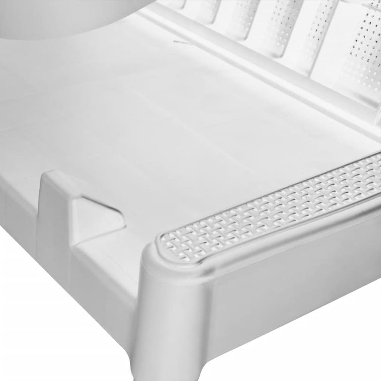 Ligbed met kussen 186x60x29 cm polypropeen wit