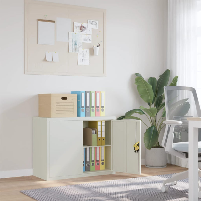 Archiefkast 90x40x70 cm staal lichtgrijs MeubelReus