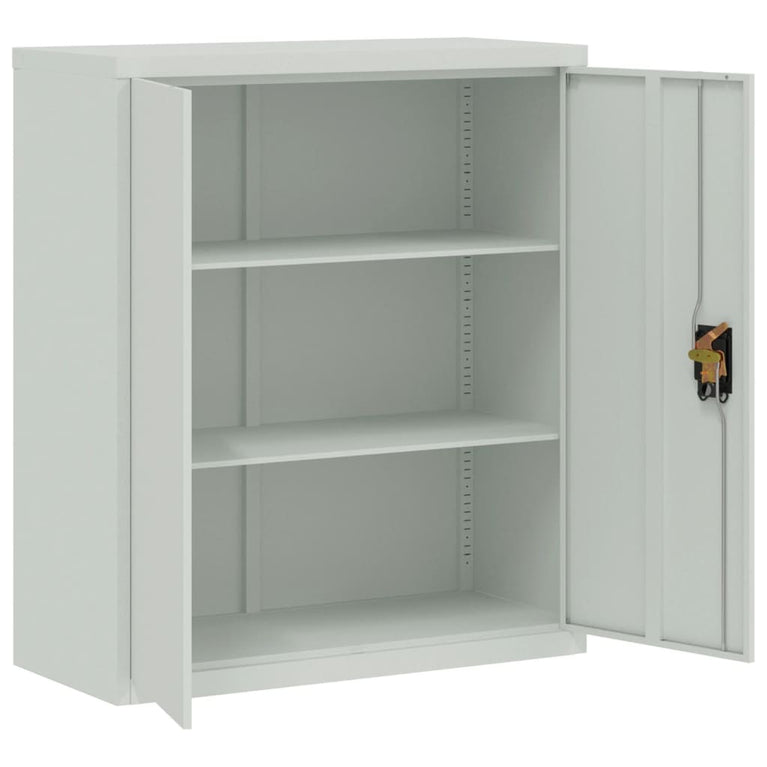 Archiefkast 90x40x105 cm staal lichtgrijs MeubelReus