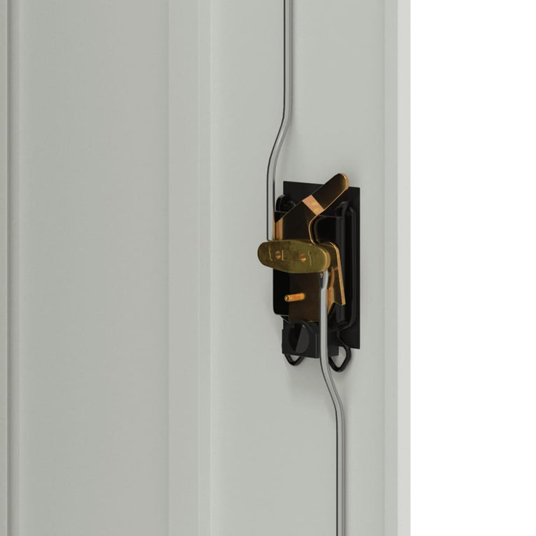 Archiefkast 90x40x105 cm staal lichtgrijs MeubelReus