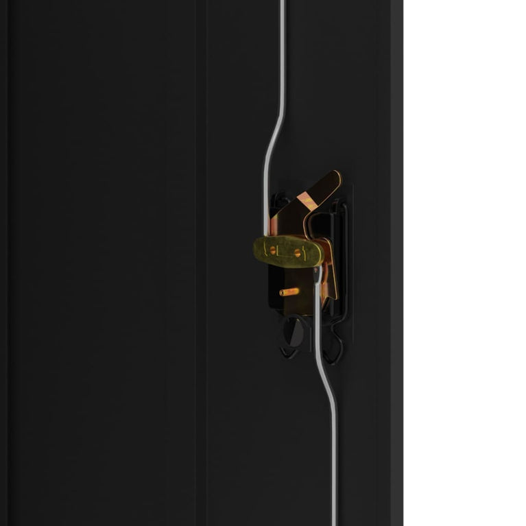 Archiefkast 90x40x105 cm staal zwart MeubelReus