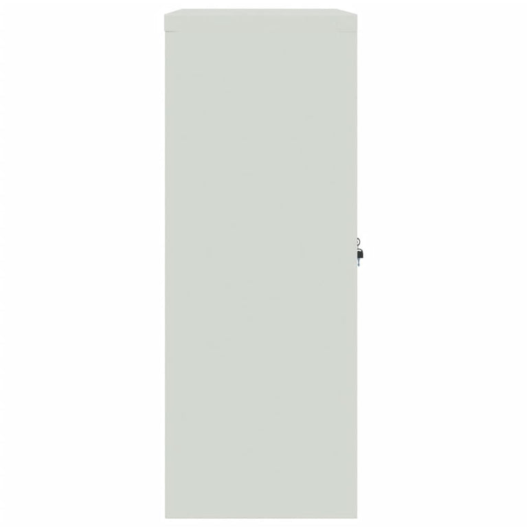 Archiefkast 90x40x105 cm staal lichtgrijs en blauw