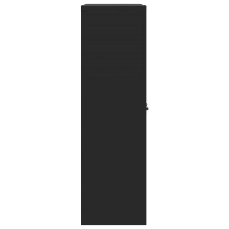 Archiefkast 90x40x140 cm staal zwart MeubelReus