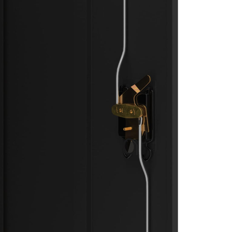 Archiefkast 90x40x140 cm staal zwart MeubelReus