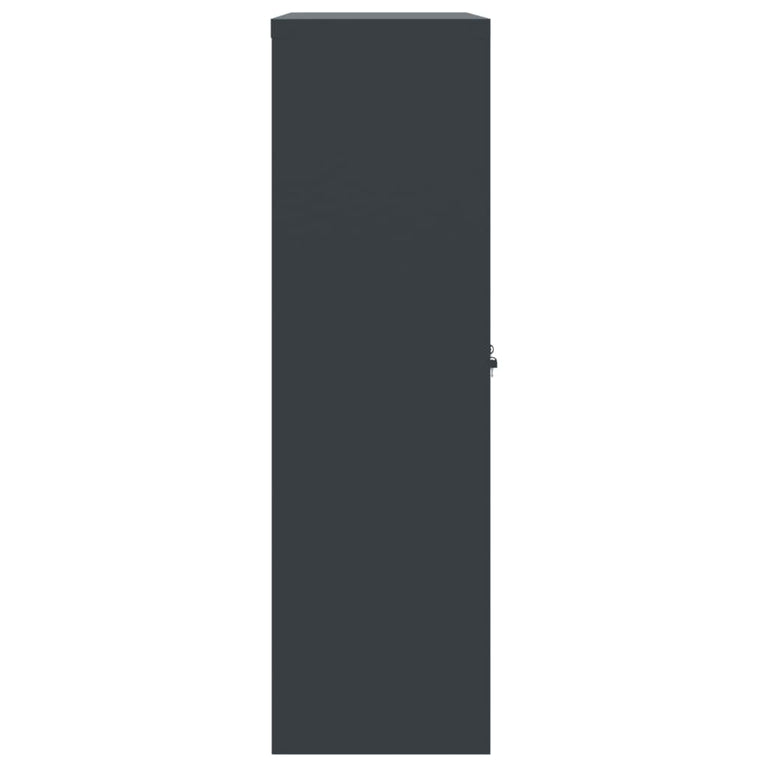 Archiefkast 90x40x140 cm staal antracietkleurig MeubelReus