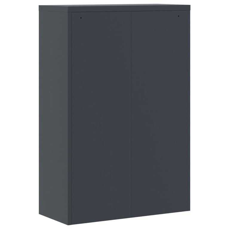 Archiefkast 90x40x140 cm staal antracietkleurig MeubelReus